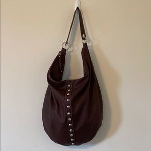 XOXO HOBO bag in dark burgundy color! EXCELLENT!!!